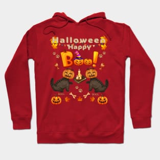 Happy halloween pumpkin cats Hoodie